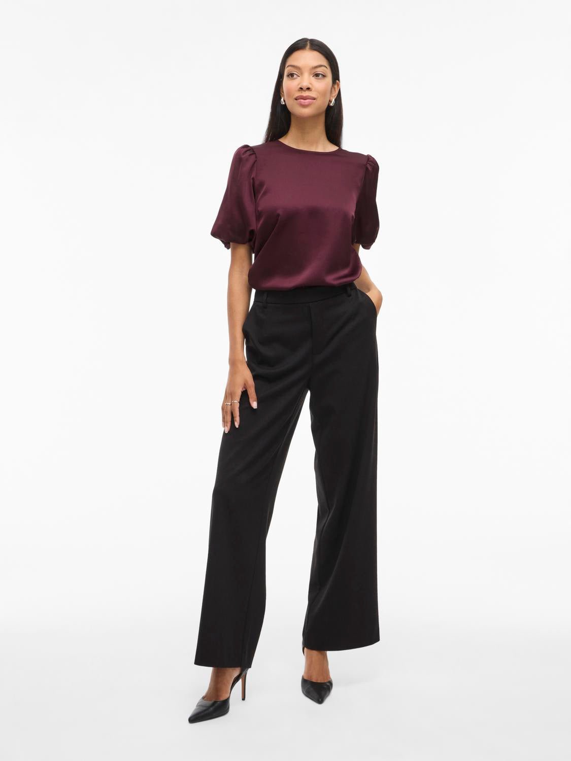 VIELLETTE Top - Fig - VERO MODA & VILA Bergvik